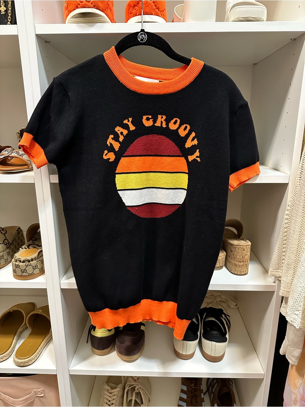 NWOT OXknit Store Stay Groovy Short-sleeved sweater size M